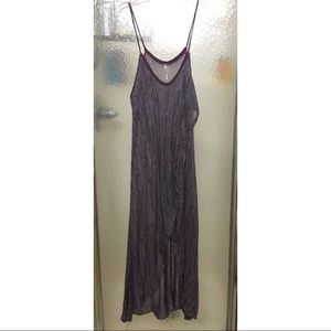 Free people sheer knit maxi dress